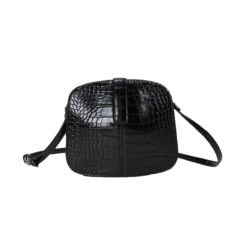 新款日系鳄鱼纹休闲网红女斜挎小包 casselini女士包袋