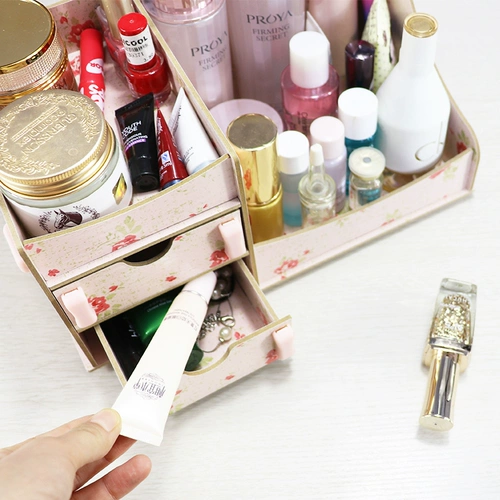 Косметическая большая коробка для хранения для ухода за кожей, настольный ящик для хранения, Южная Корея