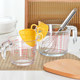 Glass egg beating bowl egg liquid filter cup