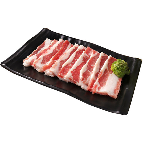 西捷原切猪五花肉切片200g烧烤火锅烤肉食材户外野炊猪肉片猪五花 - 图0