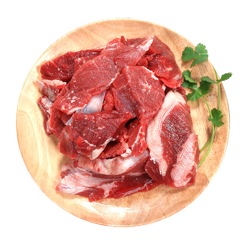 西捷进口牛排边角料牛肉冷冻生鲜牛肉粒原切牛腩块1kg半筋半肉