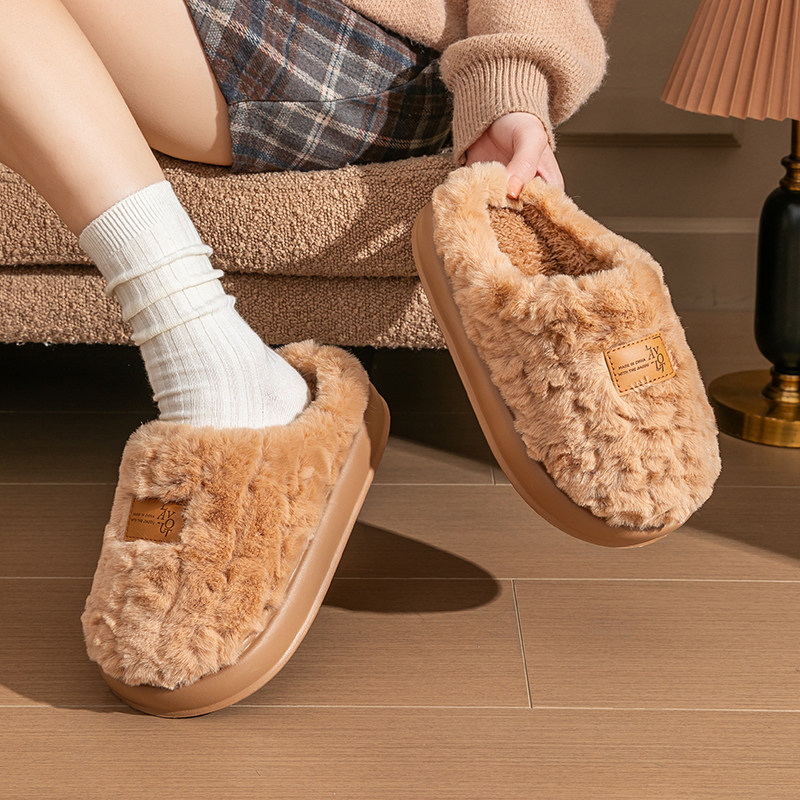 新款厚底棉拖鞋女2025冬季室内家居保暖防滑情侣地板加绒棉拖男士,淘宝优惠券,粉丝福利购,淘宝优惠卷