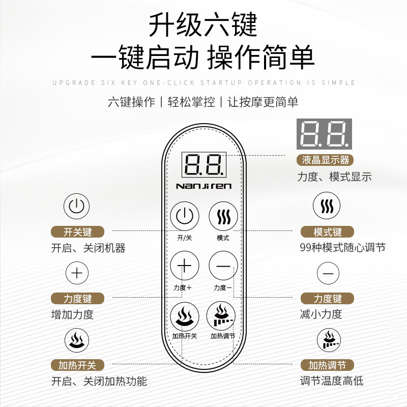 南极人肩颈肩膀捶打披肩按摩器 南极人济南按摩披肩/肩背敲击按摩带