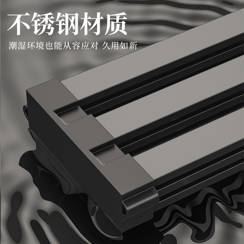 沥水架304不锈钢厨房水槽置物架洗碗池碗碟收纳篮折叠卷帘沥水垫 - 图3