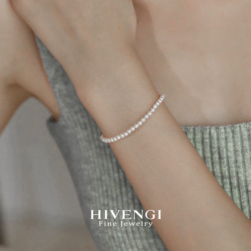 诸暨正圆天然极光淡水baby珍珠手链 媲美akoya小米珠弹力手绳3mm,淘宝优惠券,粉丝福利购,淘宝优惠卷