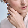 Haifanji jewelry white gold natural tanzanite ring