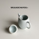 ເບື່ອຊາຫມູ່ເພື່ອນ Shadow Celadon Ningxiang ຫມໍ້ Ceramic Teapot ດຽວ Kung Fu ຊາຈີນຊຸດຊາໃນຄົວເຮືອນຊາຂະຫນາດນ້ອຍ
