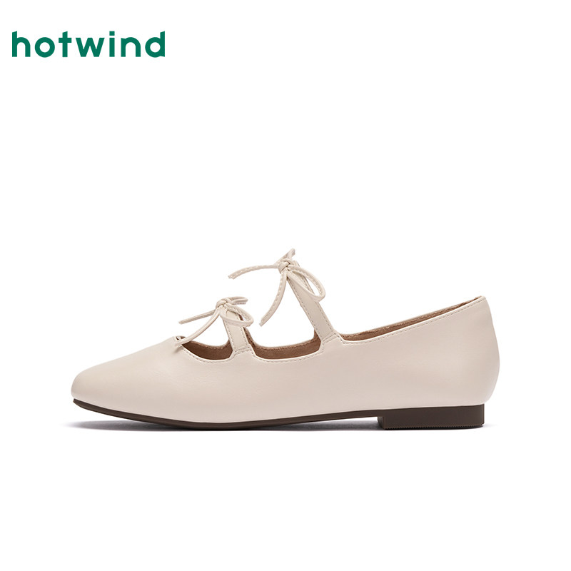 热风平底浅口单鞋女款2025年春季新款纯色时尚法式小皮鞋通勤百搭,淘宝优惠券,粉丝福利购,淘宝优惠卷