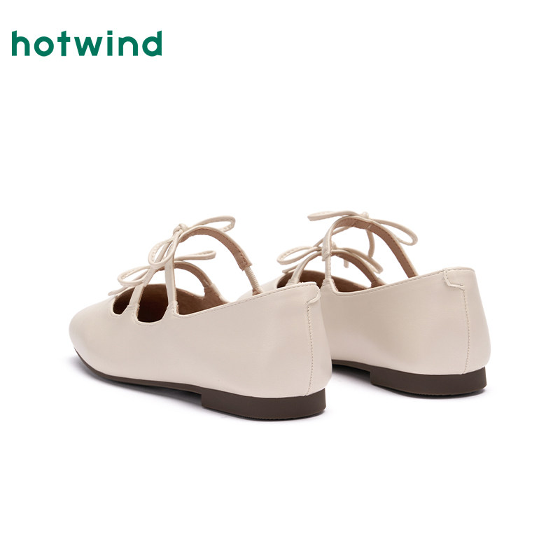 热风平底浅口单鞋女款2025年春季新款纯色时尚法式小皮鞋通勤百搭,淘宝优惠券,粉丝福利购,淘宝优惠卷