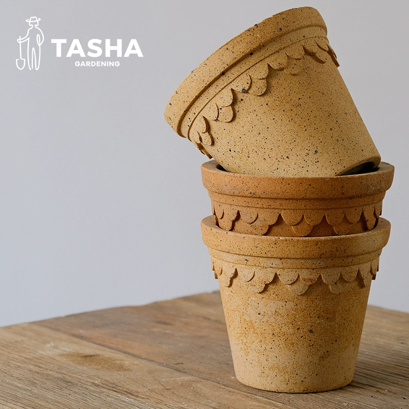 塔莎的花园X颜植 陶盆陶土大花盆透气大口径手工粗陶复古简约风,淘宝优惠券,粉丝福利购,淘宝优惠卷