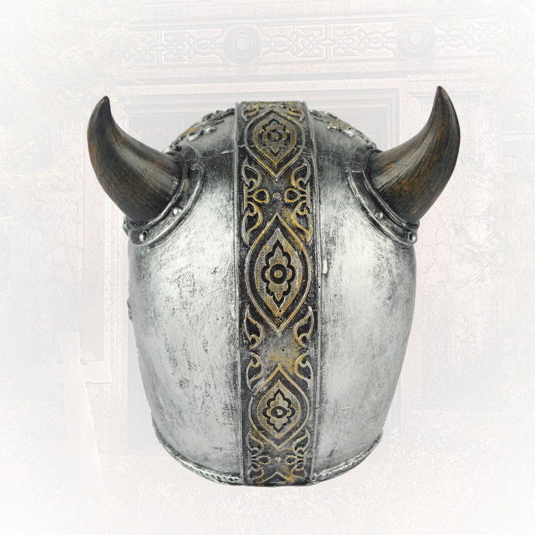 万圣节鬼节鬼屋酒吧装饰道具树脂骷髅头模型道具鬼头牛角头盔骷髅