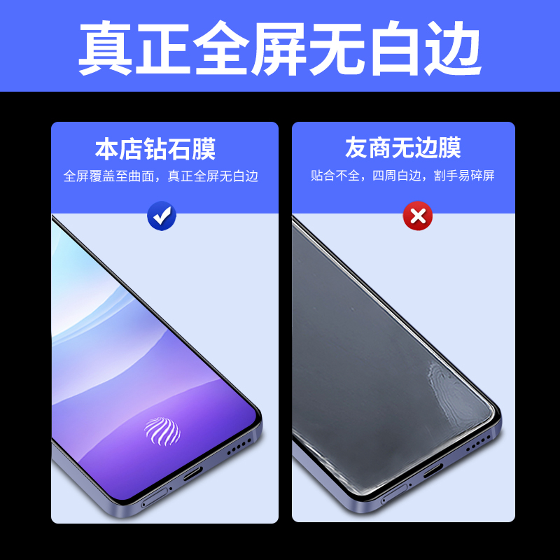 适用vivoS9钢化膜vivoS9e全屏覆盖手机膜S9护眼蓝光S9e防摔防爆玻璃抗指纹vivis9高清vovoS9新品vivo贴膜黑边 - 图2