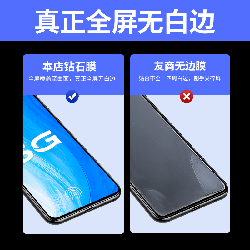 适用vivoS7钢化膜vivoS7t全屏覆盖vivos7e手机膜S7抗蓝光S7t全包防摔s7e玻璃七vivis7高清vovoS7贴膜vivo黑边 - 图2