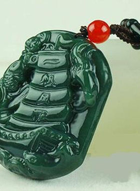 天然和田玉一帆风顺吊坠送证书