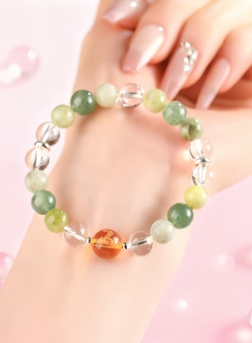 天然多宝水晶12生肖手链情侣手链