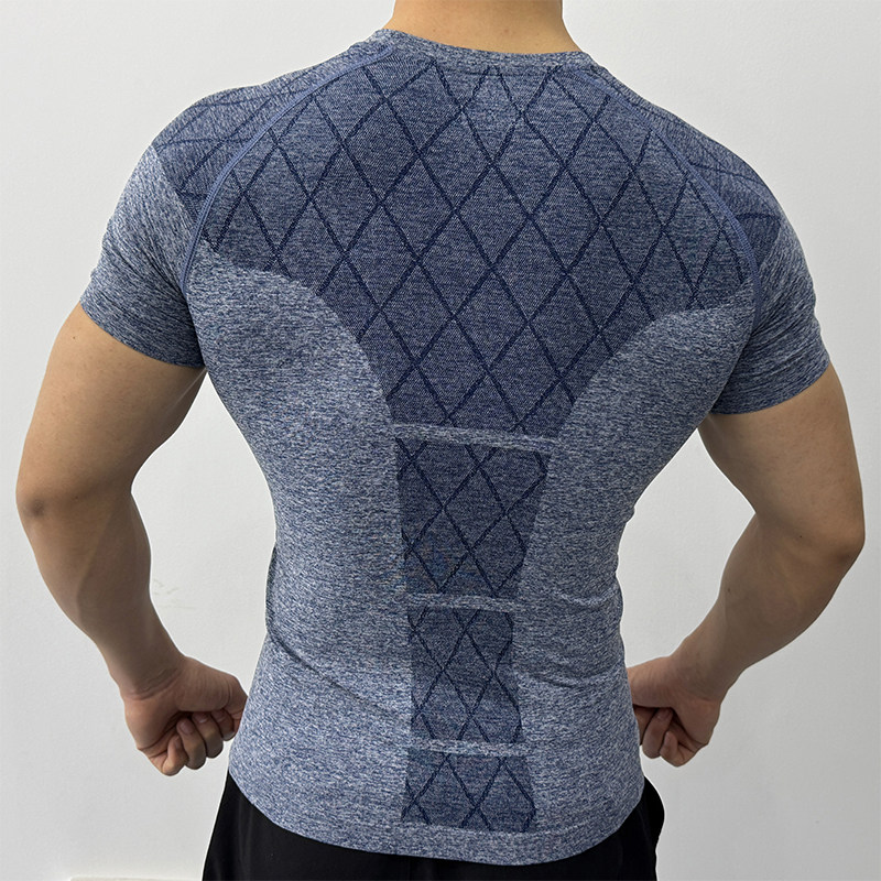 无缝显大健身服男高弹力速干运动短袖透气紧身衣训练T恤塑身上衣,淘宝优惠券,粉丝福利购,淘宝优惠卷