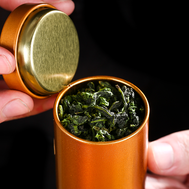 鑫世和旗舰店安溪铁观音新茶叶浓香型年兰花香乌龙茶小罐送礼盒装15罐150g2