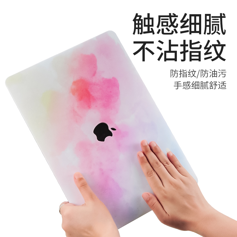 适用于2024新款苹果笔记本电脑保护壳macbookpro16英寸macbook14寸外壳pro15air13保护套mac轻薄m3可贴膜彩绘-图0