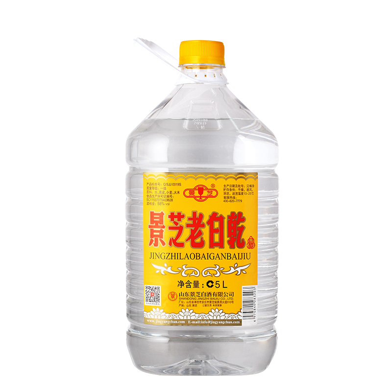 55度5L景芝白干单瓶装大容量酒大桶酒送礼自饮国产白酒 - 图0