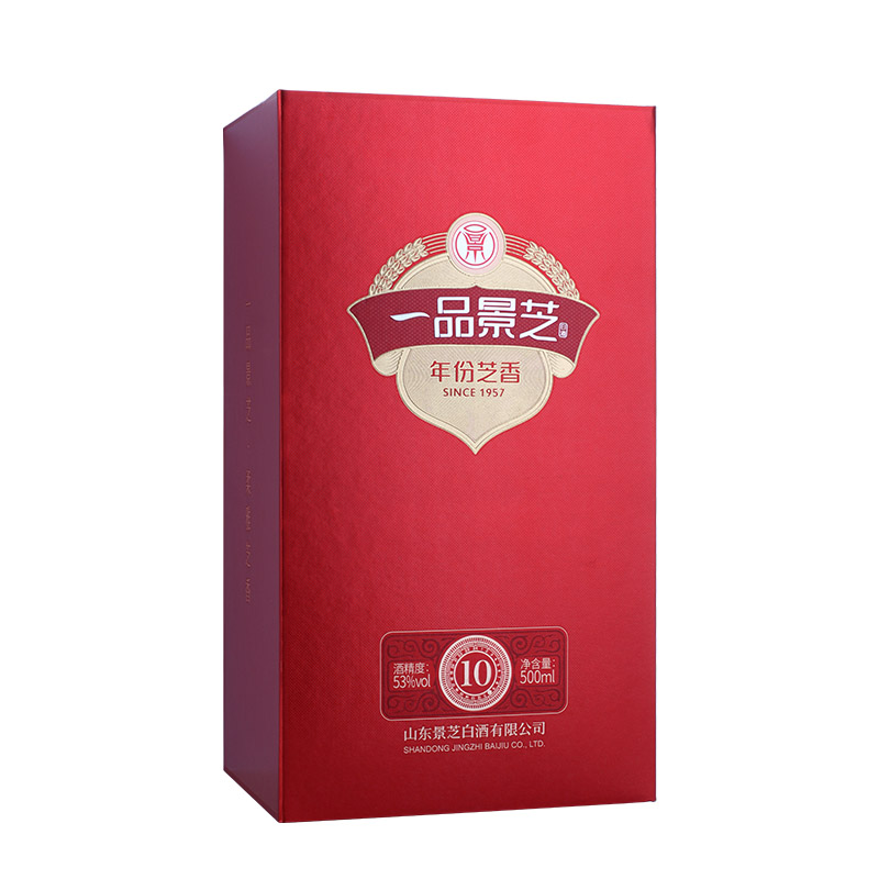 景芝一品景芝 芝香10红 芝麻香型53度白酒 500ml单瓶高端送礼推荐