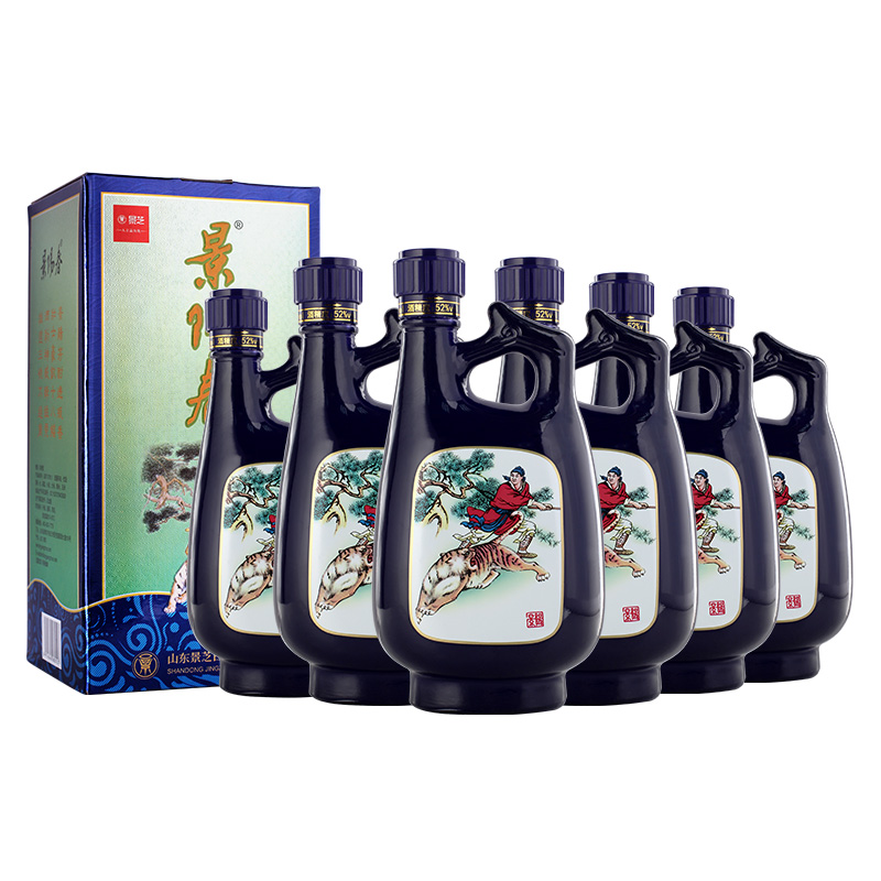 景芝酒52度500mL景阳春如意高度山东白酒整箱6瓶高端浓香节日送礼-图2