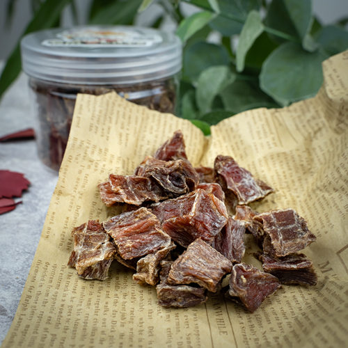 宠物零食鸡肉粒 鸭肉粒 磨牙健齿肉粒  训狗狗奖励零食 100克 - 图0