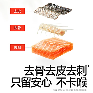秋田满满三文鱼冷冻去刺中段刺身鱼片辅食[30元优惠券]-寻折猪