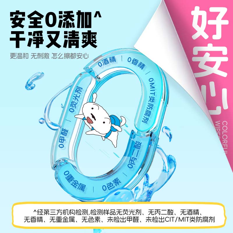 怡恩贝蜡笔小新湿厕纸家庭实惠装男女私处可用壁挂式断点湿厕孕妇 - 图2