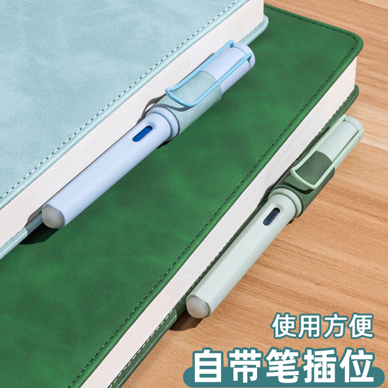 a4大笔记本加厚办公用记事记账商务会议工作记录本子2024年新款成人写字大号a5日记本牛皮面b5高颜值高级定制