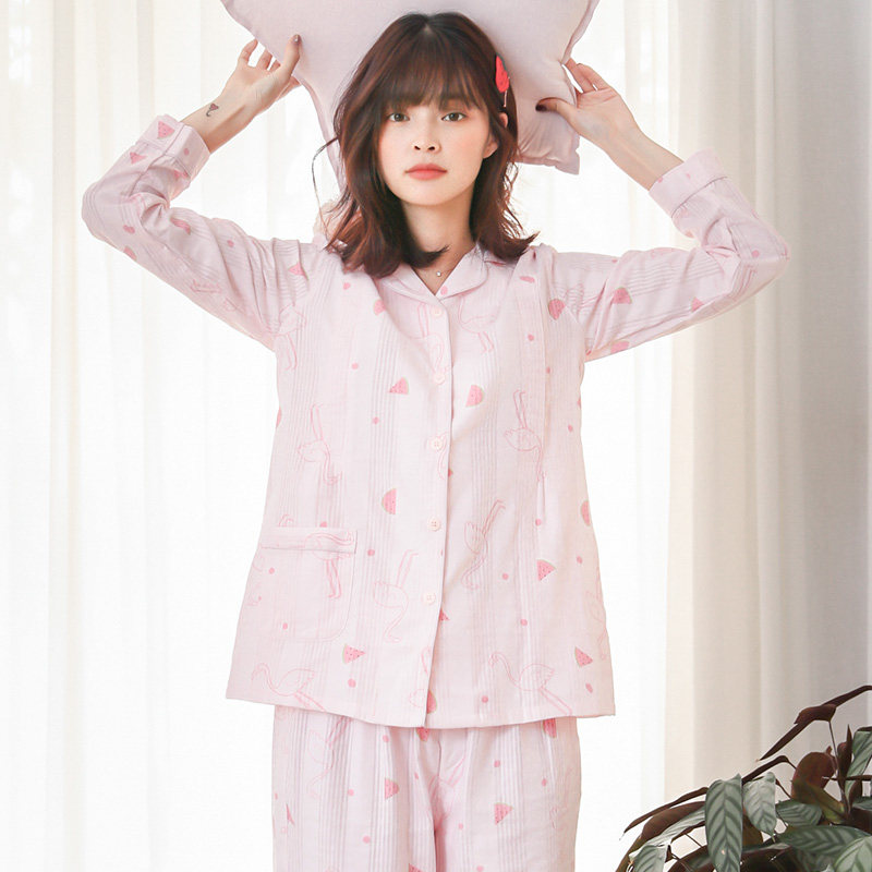 咕羊羊月子服夏季纯棉吸汗7睡衣 咕羊羊家居服套装