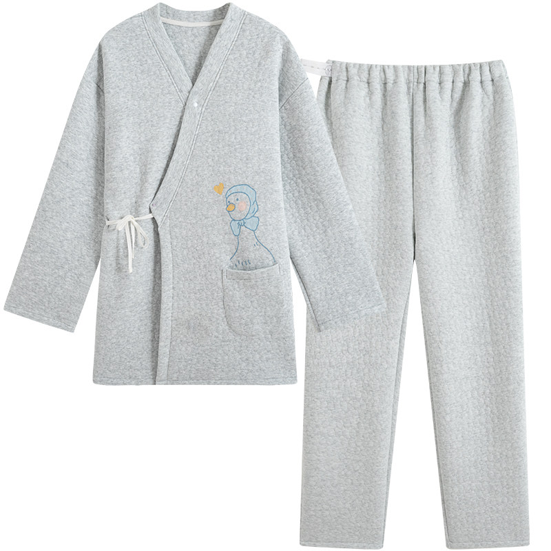 咕羊羊月子服冬季产后纯棉睡衣 咕羊羊家居服套装