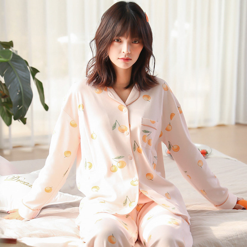 月子服春夏季纯棉孕妇6月份5睡衣 咕羊羊家居服套装