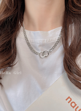 感钛钢百搭甜酷嘻哈潮脖颈项链