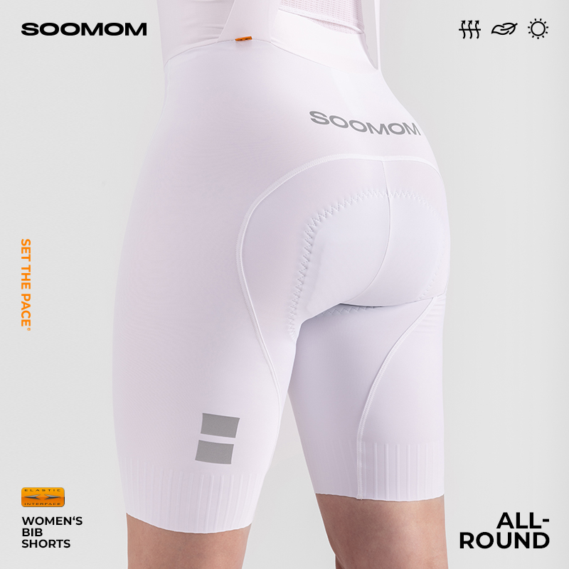 SOOMOM| ALL-ROUND女士公路车灵活穿脱骑行背带短裤月雾-图3