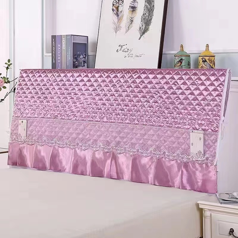 全包万能通用床头罩软包夹棉布艺防撞防尘保护罩套北欧简约 - 图1