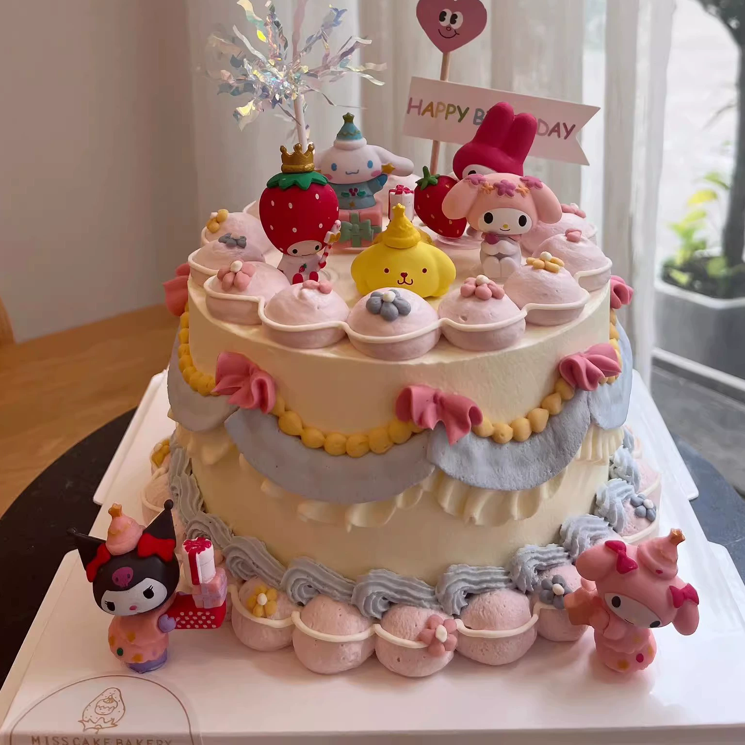 卡通可爱猫咪蛋糕装饰摆件粉色系儿童男孩女孩生日甜品台装扮插件,淘宝优惠券,粉丝福利购,淘宝优惠卷