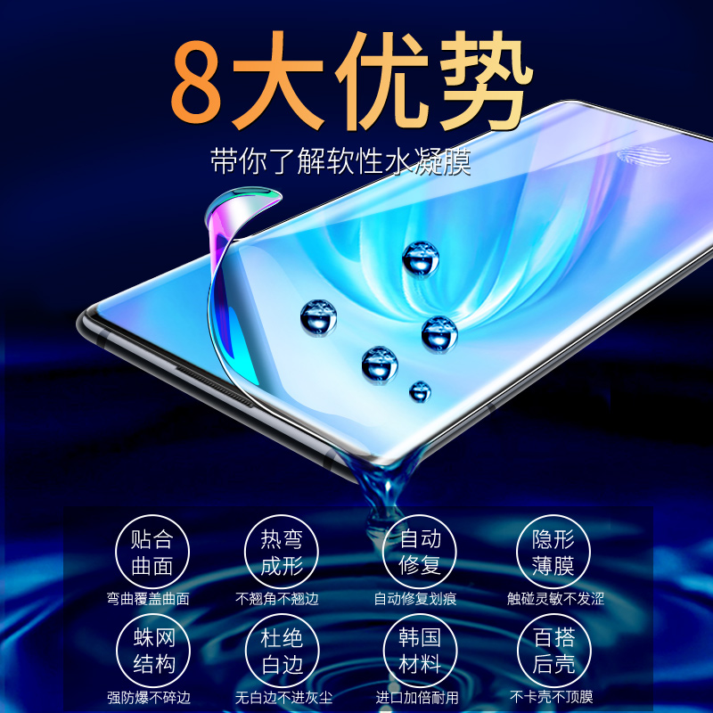 vivonex3全包水凝膜nex3s手机膜nex3全屏覆盖vovinex全包边原装曲屏vivi前后5g版软vivonexs贴膜vivo3s镜头 - 图2