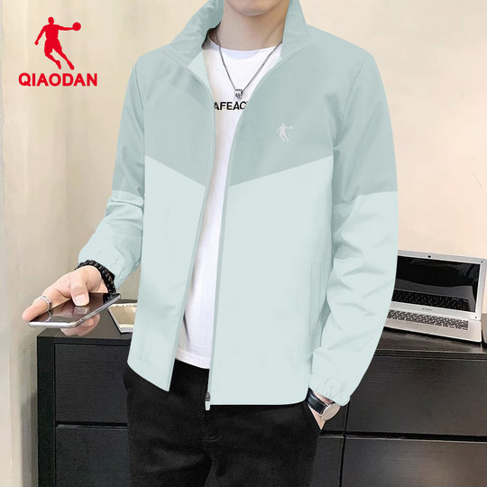 乔丹风衣外套男2025秋季新款男士冲锋衣防风户外夹克男装运动上衣