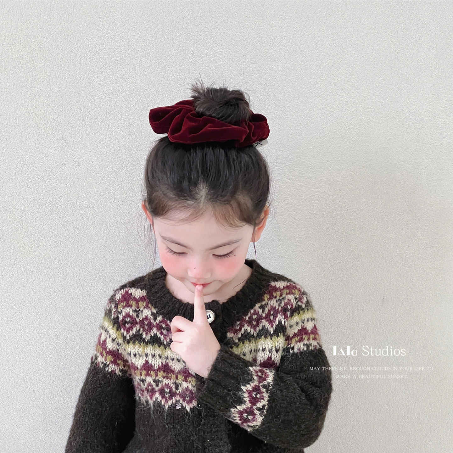 韩国儿童绒布发圈简约秋冬金丝绒大肠圈头花马尾扎透发圈皮筋头绳,淘宝优惠券,粉丝福利购,淘宝优惠卷