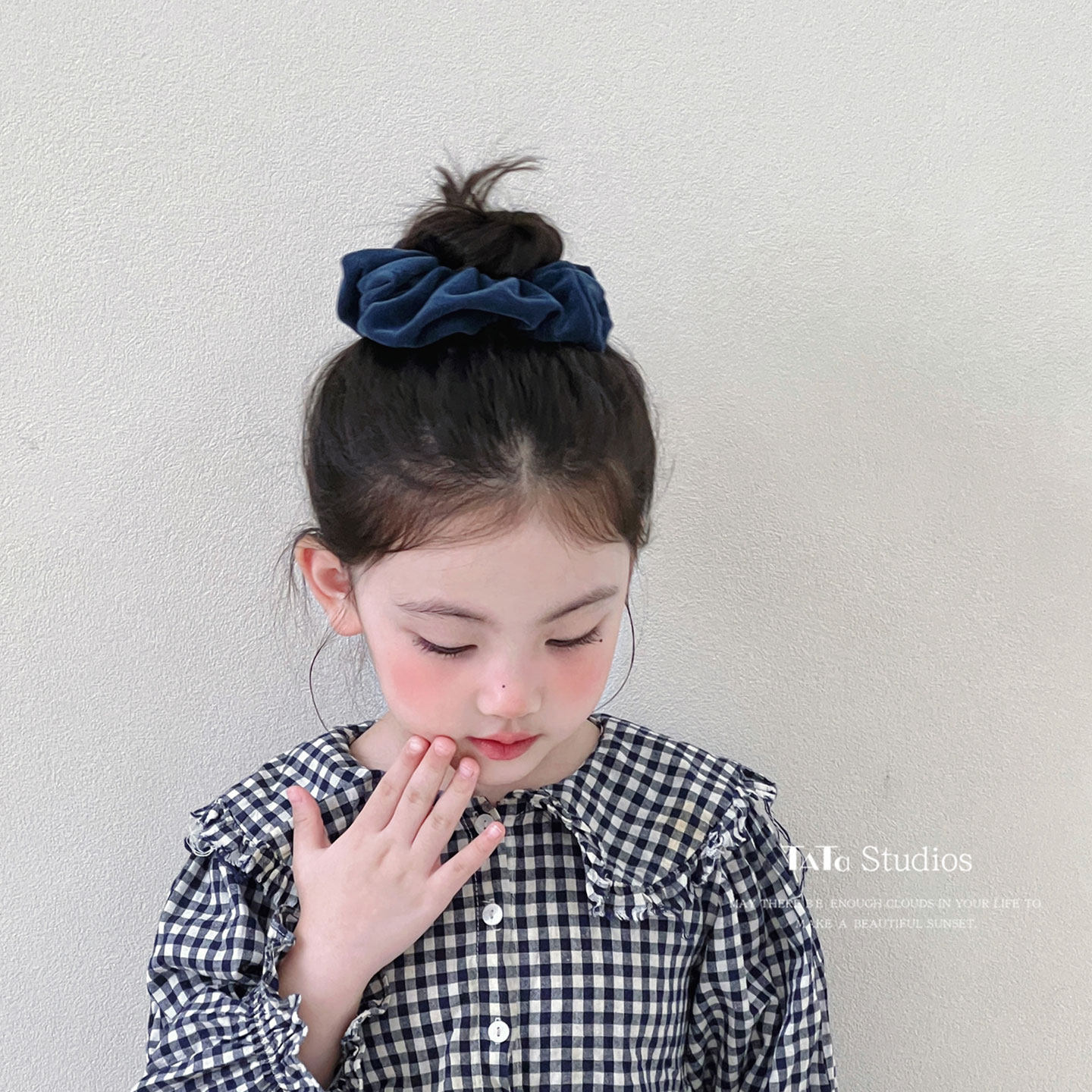 韩国儿童绒布发圈简约秋冬金丝绒大肠圈头花马尾扎透发圈皮筋头绳,淘宝优惠券,粉丝福利购,淘宝优惠卷