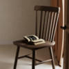 American retro solid wood dining chair for small home use