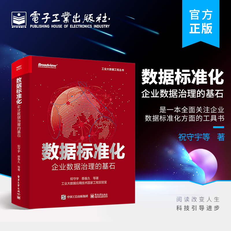 数据标准化 企业数据治理的基石 祝守宇 认识数据标准化意义组织进行数据标准化具体方案工具手册 新华正版书籍 电子工业出版社 - 图1