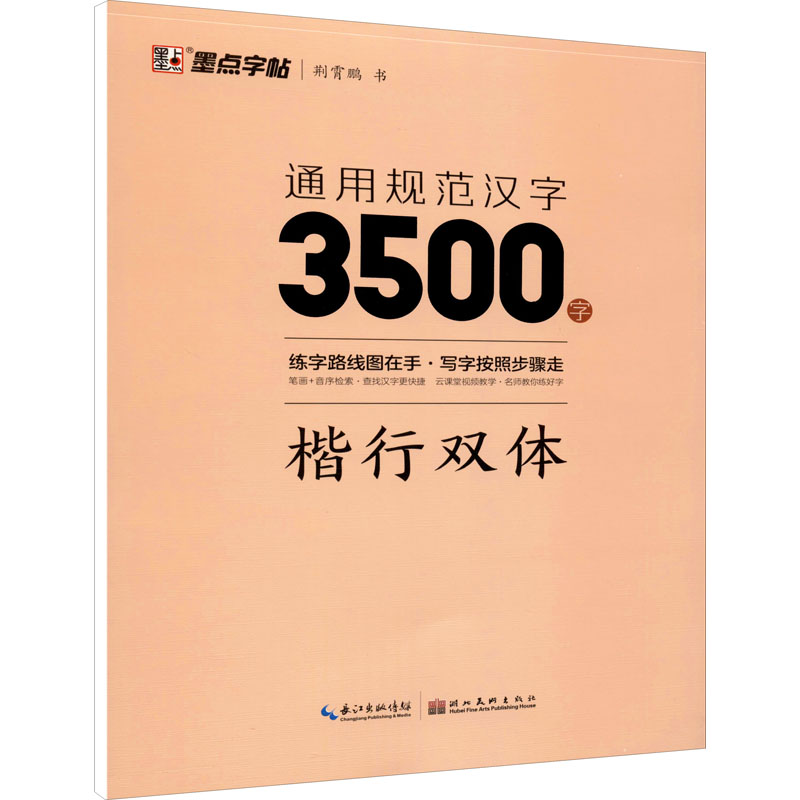 通用规范汉字3500字楷行双体荆霄鹏墨点字帖漂亮临摹练字男女初学者硬笔书法练字帖入门速成练字帖新华书店正版图书籍湖北美术-图3