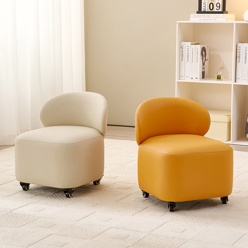 旋转万向轮小凳子可移动加高靠背静音刹车滑轮矮凳家用入户换鞋凳,淘宝优惠券,粉丝福利购,淘宝优惠卷