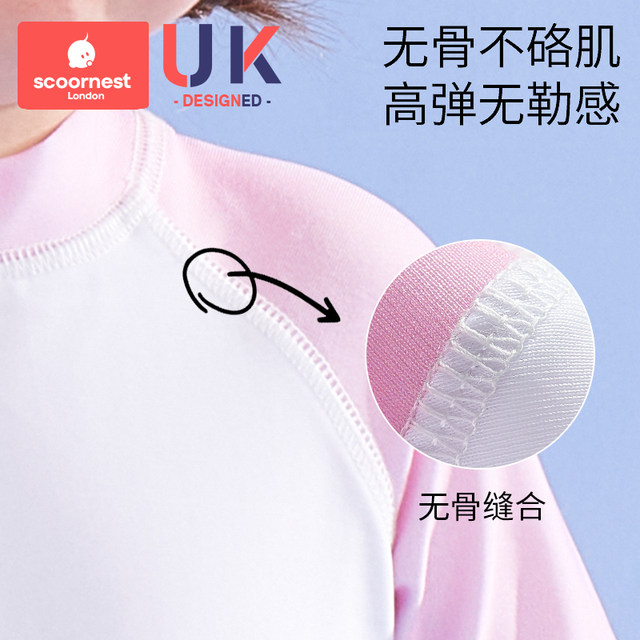 Boy one-piece swimsuit for girls split swimsuit