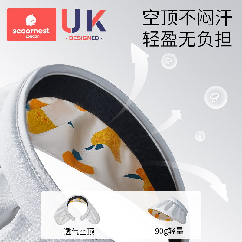 儿童防晒帽女童男孩新款夏季遮阳帽防紫外线贝壳帽子宝宝太阳帽