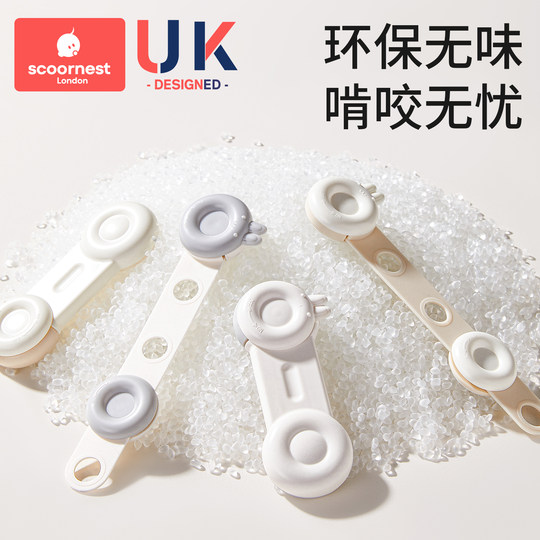 Baby safety lock drawer buckle to prevent baby's hand pinching