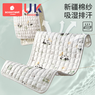婴儿床垫双层纱软垫全棉宝宝幼儿园A类纯棉