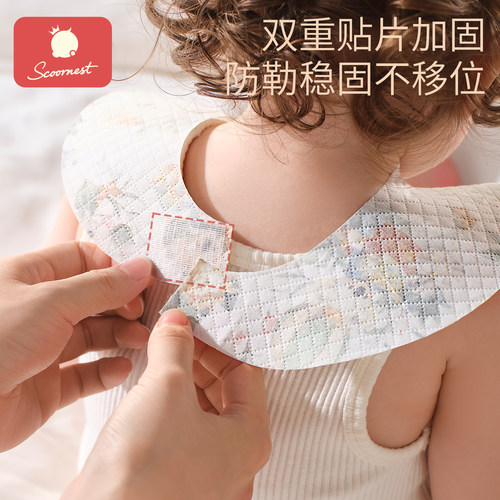 婴儿童一次性围兜食饭兜独立包装宝宝口水巾防水吃饭围嘴辅食罩衣 - 图2