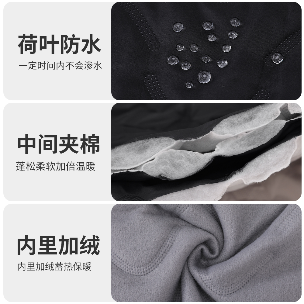 加绒加厚罩衣冬季新款棉袄工作服棉大衣男女同款御寒锁温耐脏围裙